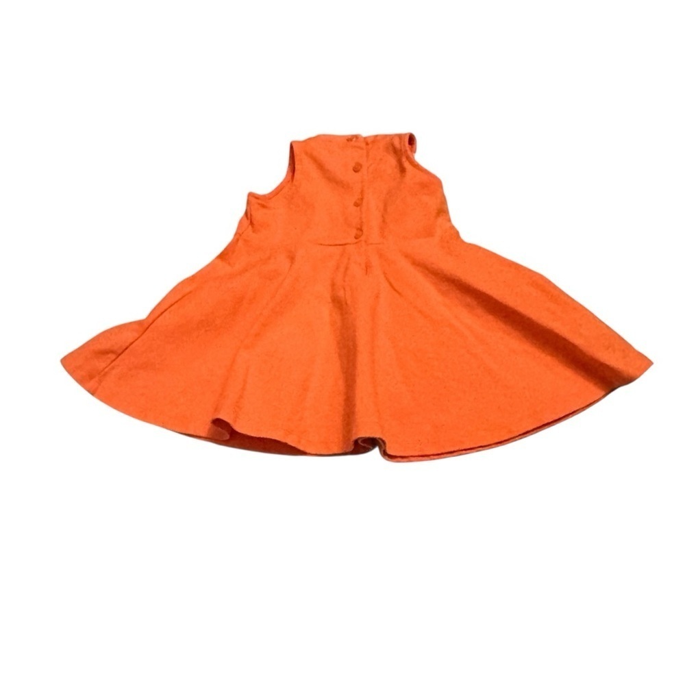 Janie and Jack Vibrant Orange Sleeveless Dress - Picture 2 of 3